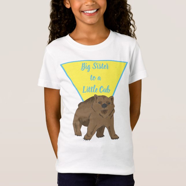 Camiseta Gran Hermana Grizzly Bear Cub (Anverso)