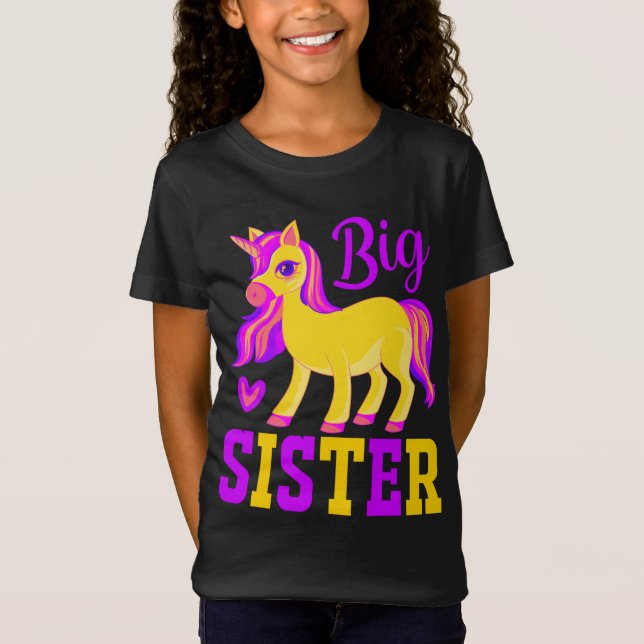 Camiseta Gran Hermana Magica Unicornio (Anverso)