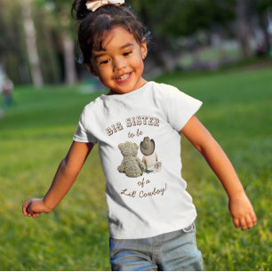 Camiseta Gran Hermana para ser de un Cowboy de Lil' y Teddy