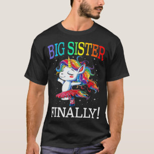 Camiseta Gran Hermana por fin Unicornio Unicornio para Chic