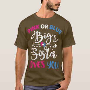 Camiseta Gran Hermana Rosa o Azul ama a su bebé Resve de Gé