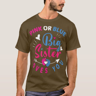 Camiseta Gran Hermana Rosa o Azul ama a su bebé Resve de Gé