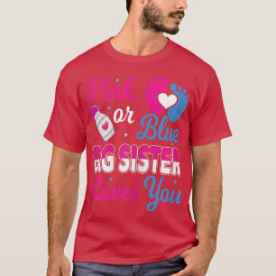 Camiseta Gran Hermana Rosa o Azul ama a su bebé Resve de Gé