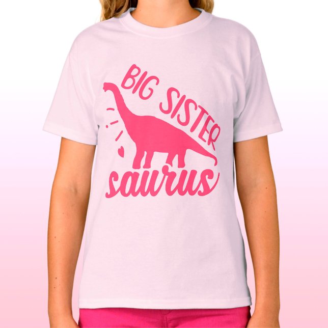 Camiseta Gran Hermana Saurus en rosa (Subido por el creador)