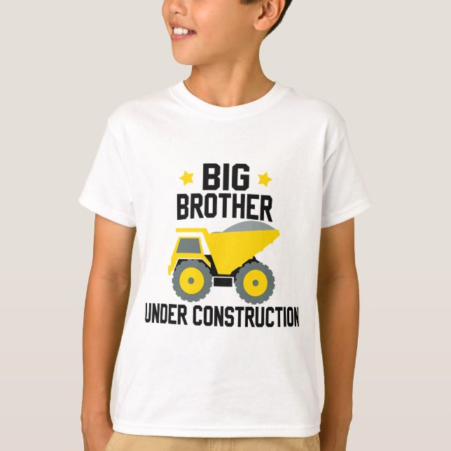 Camiseta Gran Hermano A en construcción Anuncio de Embarazo (Anverso)