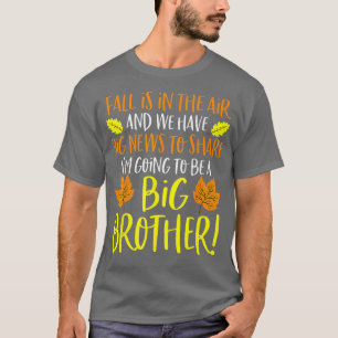 Camiseta Gran Hermano Cae Invitación de Embarazo Otoño Bab