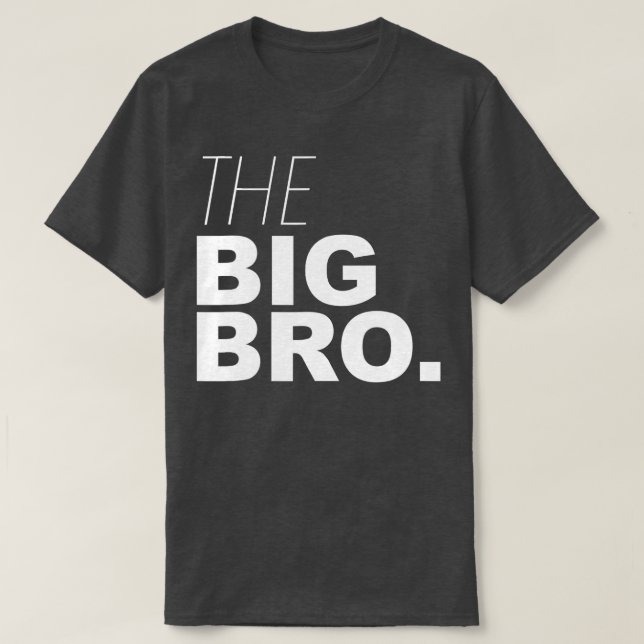 Camiseta Gran Hermano Camisas Para Niños Adultos El Big Bro (Diseño del anverso)