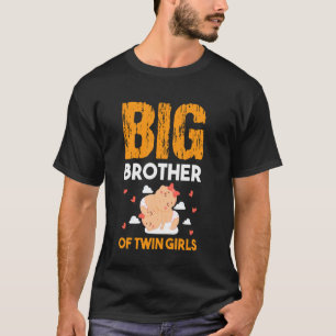 Camiseta Gran Hermano De Chicas Gemelas Hermanos Bebés Fami