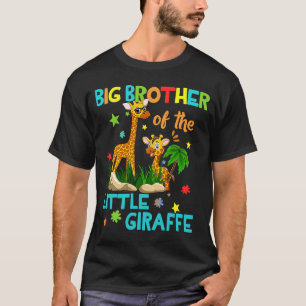 Camiseta Gran Hermano De Giraffe Cumpleaños Familia