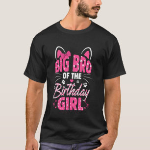 Camiseta Gran Hermano De La Cumpleañera Gata Gatito Familia