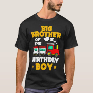 Camiseta Gran Hermano De La Familia Bday Train Boy De Cumpl
