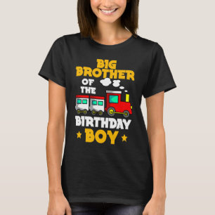 Camiseta Gran Hermano De La Familia Bday Train Boy De Cumpl