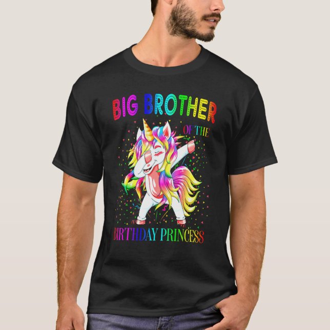 Camiseta Gran Hermano De La Princesa Nacida Dabbing Unico (Anverso)
