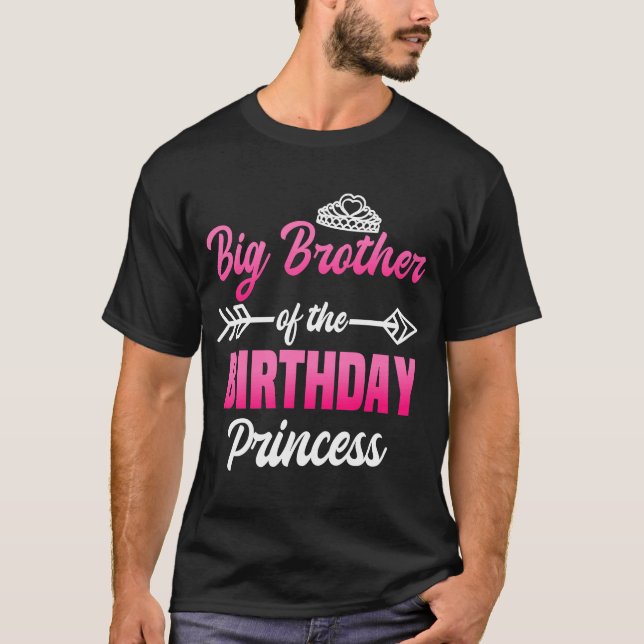 Camiseta Gran Hermano de la Princesa Nacida Fiesta Bday Ce (Anverso)
