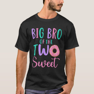 Camiseta Gran hermano de los dos dulces hermanos cumpleañer