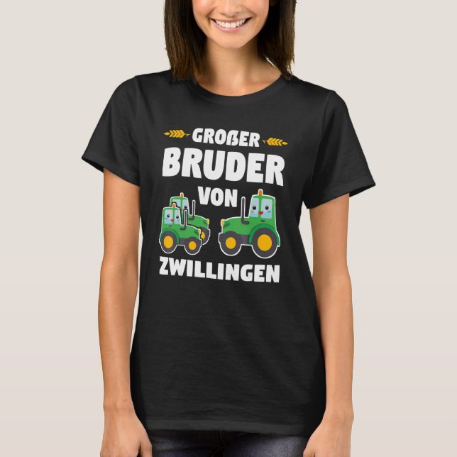 Camiseta Gran Hermano De Los Gemelos Tractor Bauer (Anverso)