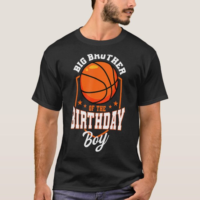 Camiseta Gran Hermano Del Tema B Del Básquetbol Nacimiento (Anverso)