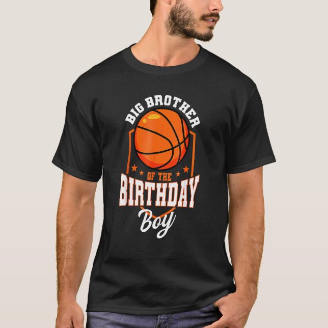 Camiseta Gran Hermano Del Tema B Del Básquetbol Nacimiento (Anverso)