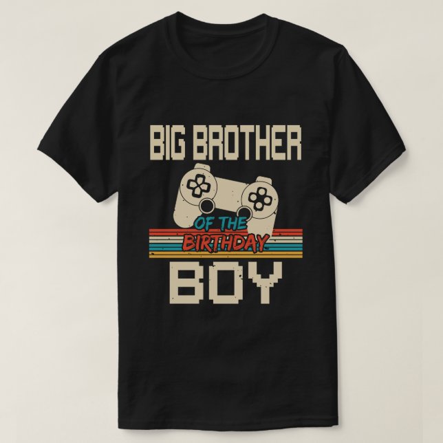 Camiseta GRAN HERMANO Del Videojuego Birthday Boy (Diseño del anverso)