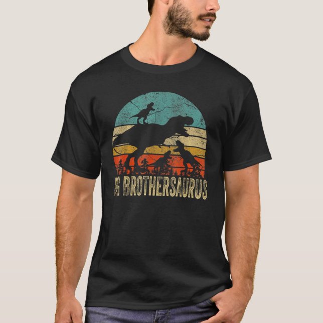 Camiseta Gran Hermano Dinosaurio Gran Hermandad 2 Dos Niños (Anverso)