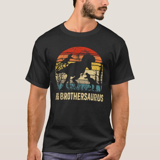 Camiseta Gran Hermano Dinosaurio Gran Hermandad 2 Dos Niños (Anverso)