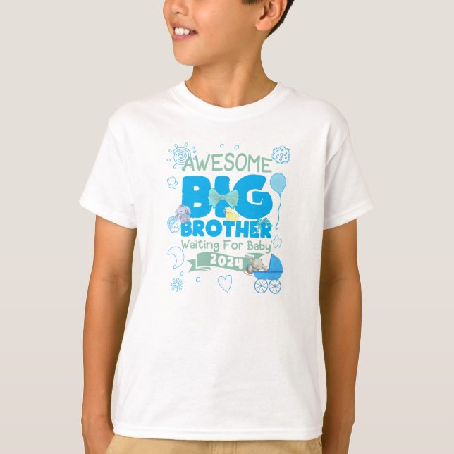 Camiseta Gran Hermano Esperando el Recién nacido 2024 (Anverso)