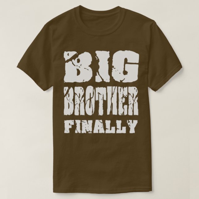 Camiseta Gran Hermano Finalmente Hermano Mayor Gift (1) (Diseño del anverso)
