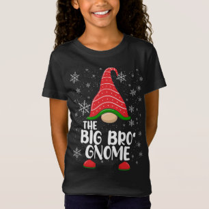 Camiseta Gran hermano Gnome, divertida familia de Navidades