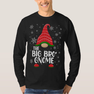 Camiseta Gran hermano Gnome, divertida familia de Navidades
