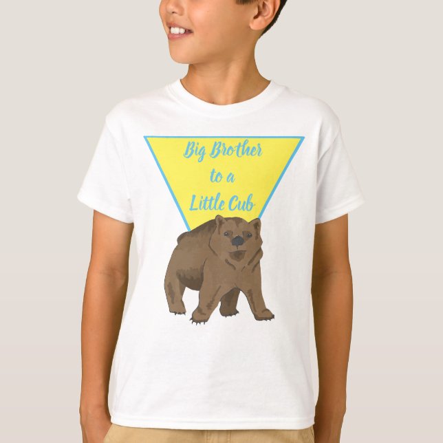 Camiseta Gran Hermano Grizzly Bear Cub (Anverso)