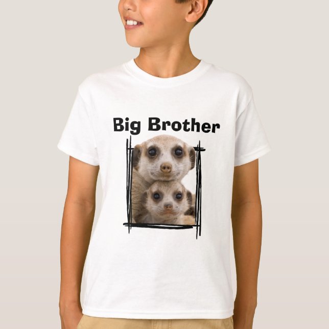 Camiseta Gran Hermano lindo meerkat design T-Shirt (Anverso)