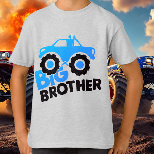 Camiseta Gran Hermano Monster Truck Gráfica infantil de G