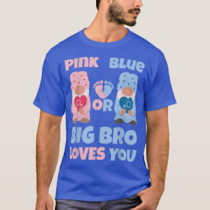 Camiseta Gran Hermano Rosa O Azul Te Ama Fiesta De Revelaci