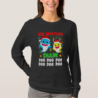 Camiseta Gran Hermano Tiburón Navidad Doo Doo Familia Match