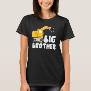 Camiseta Gran Hermano Tractor Toddler Excavator Cute