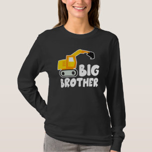 Camiseta Gran Hermano Tractor Toddler Excavator Cute