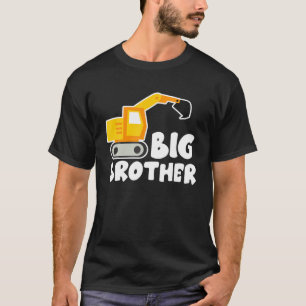 Camiseta Gran Hermano Tractor Toddler Excavator Cute