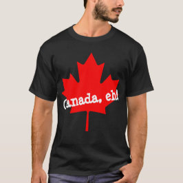 Camiseta Gran hoja de arce roja brillante Canadá eh!