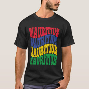 Camiseta Gran idea de regalo Colores de la bandera Mauricio