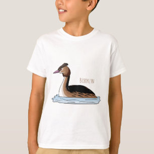 Camiseta Gran ilustracion de personalizado de aves grises c
