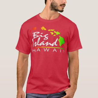 Camiseta Gran Isla Hawaii diseño vintage con problemas