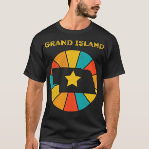 Camiseta Gran Isla Nebraska Vintage Molestias