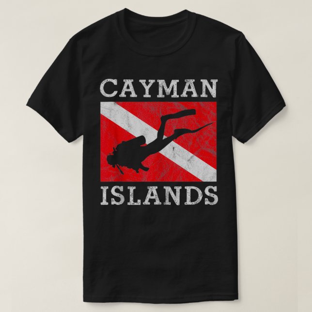 Camiseta Gran Islas Caimán Scuba Divin (Diseño del anverso)