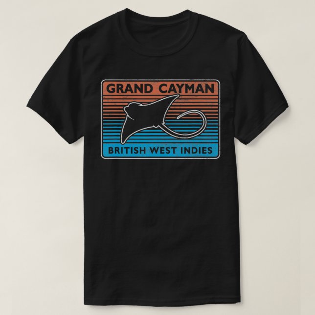 Camiseta Gran Islas Caimán Stingray City Scuba Div (Diseño del anverso)
