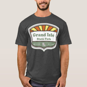 Camiseta Gran Isle State Park Louisiana La Sunburst Badge