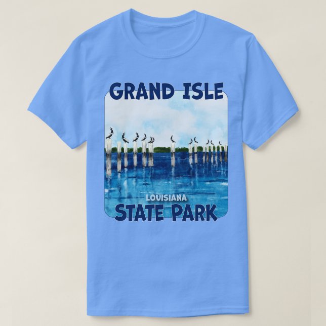 Camiseta Gran Isle State Park Louisiana TShirt (Diseño del anverso)