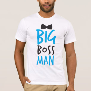 Camiseta Gran jefe hombre bonito diseño bossy con corbata 