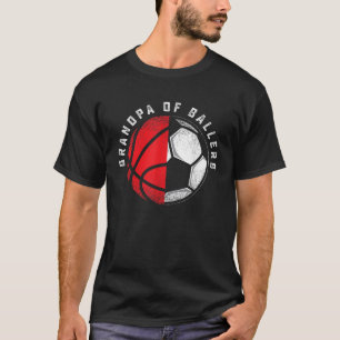 Camiseta Gran jugador de baloncesto abuelo fútbol