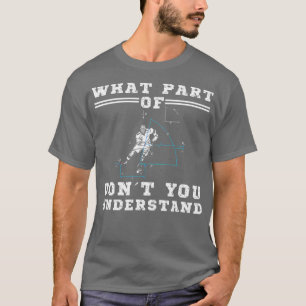 Camiseta Gran jugador de hockey divertidísimo en patinaje f