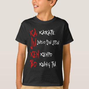 Camiseta Gran Kajukenbo luchando contra Karate Judo Kenpo K